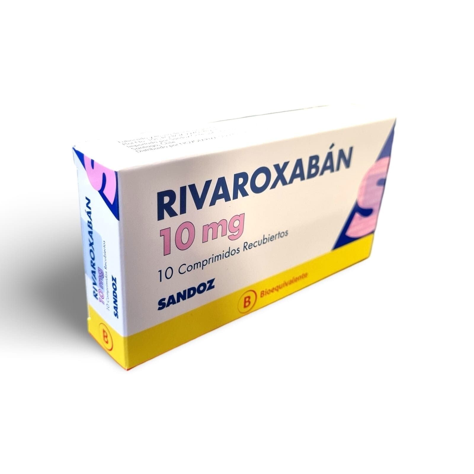 Rivaroxabán 10 mg x 10 comprimidos recubiertos sandoz